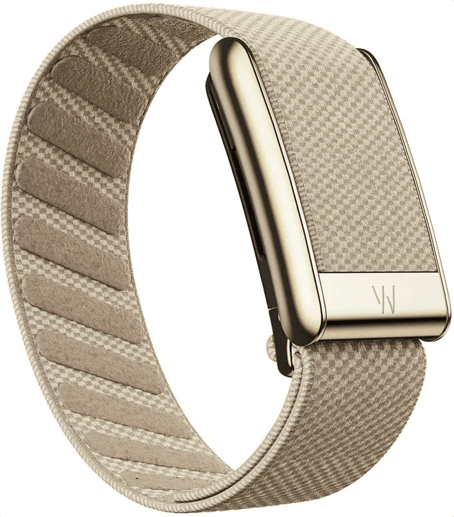Плетеный люксовый ремешок SuperKnit Band Dune with Gold для Whoop 5.0