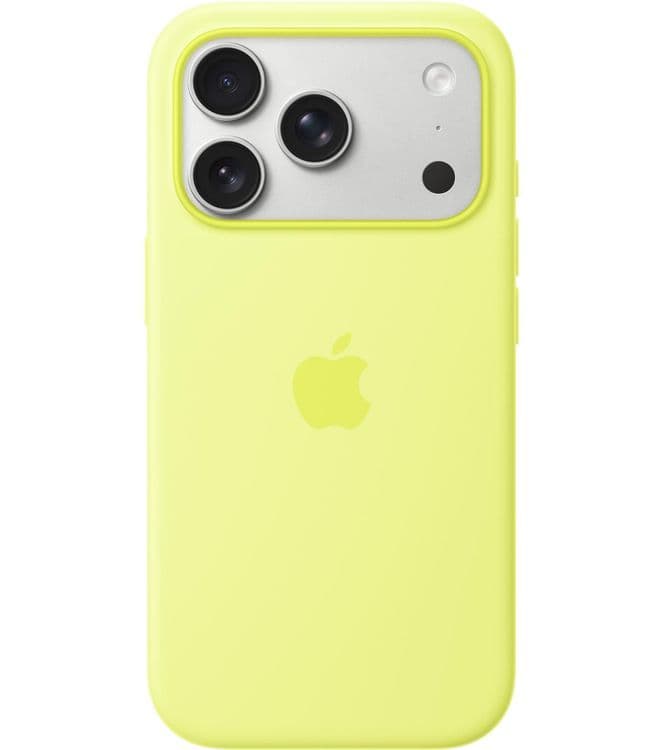 Силиконовый чехол Apple с MagSafe Neon Yellow для iPhone 17 Pro