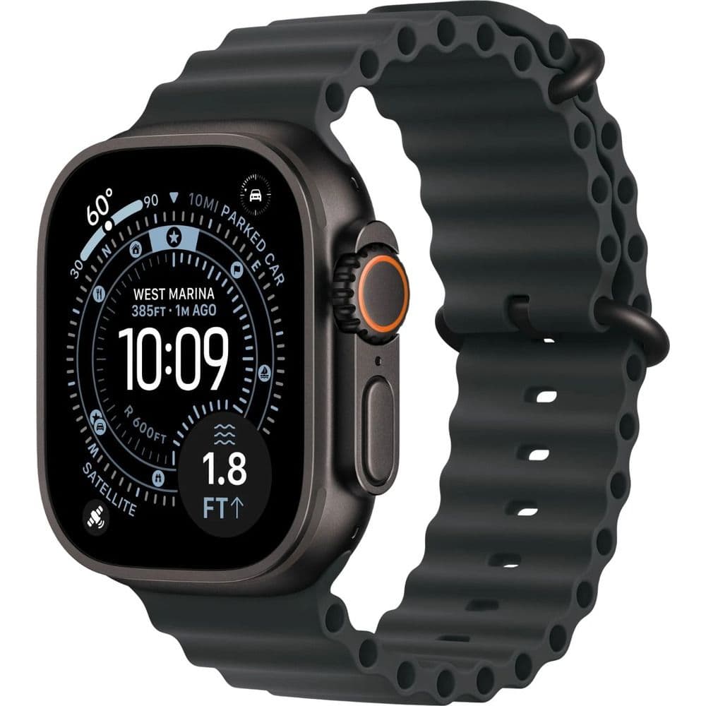 Apple Watch Ultra 3 49mm Black Titanium case Black Ocean band