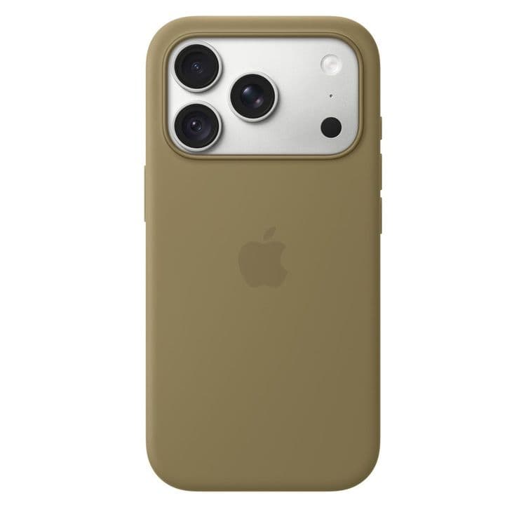 Силиконовый чехол Apple с MagSafe Olive для iPhone 18 Pro Max