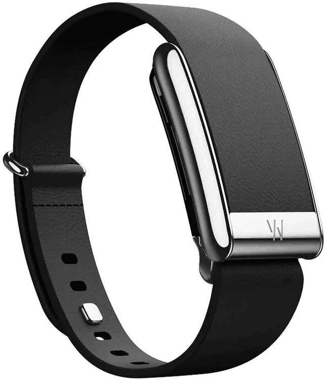Кожаный люксовый ремешок Tapered Band Black with Titanium для Whoop 5.0 (размер S)